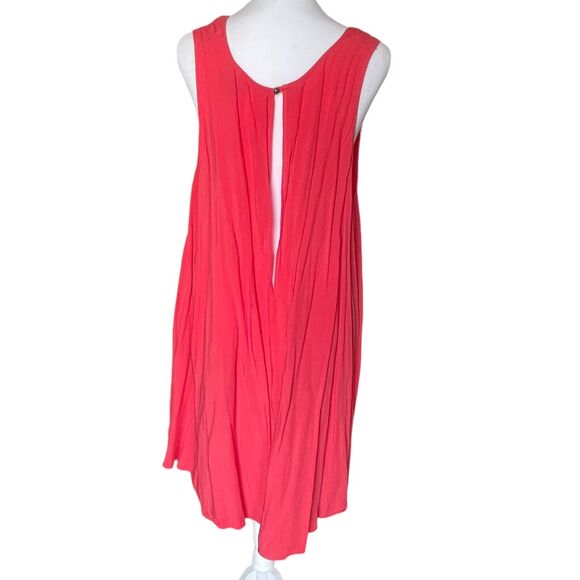 Free People Salmon Pink Tunic Top Shirt Womens Size Medium Oversized Pockets - Picture 5 of 11